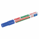 Маркер-краска лаковый (paint marker) 4 мм синий без ксилола (без запаха) алюминий BRAUBERG PROFESSIONAL (12 штук в упаковке)