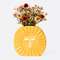 Ваза для цветов sun, 18 см, желтая
