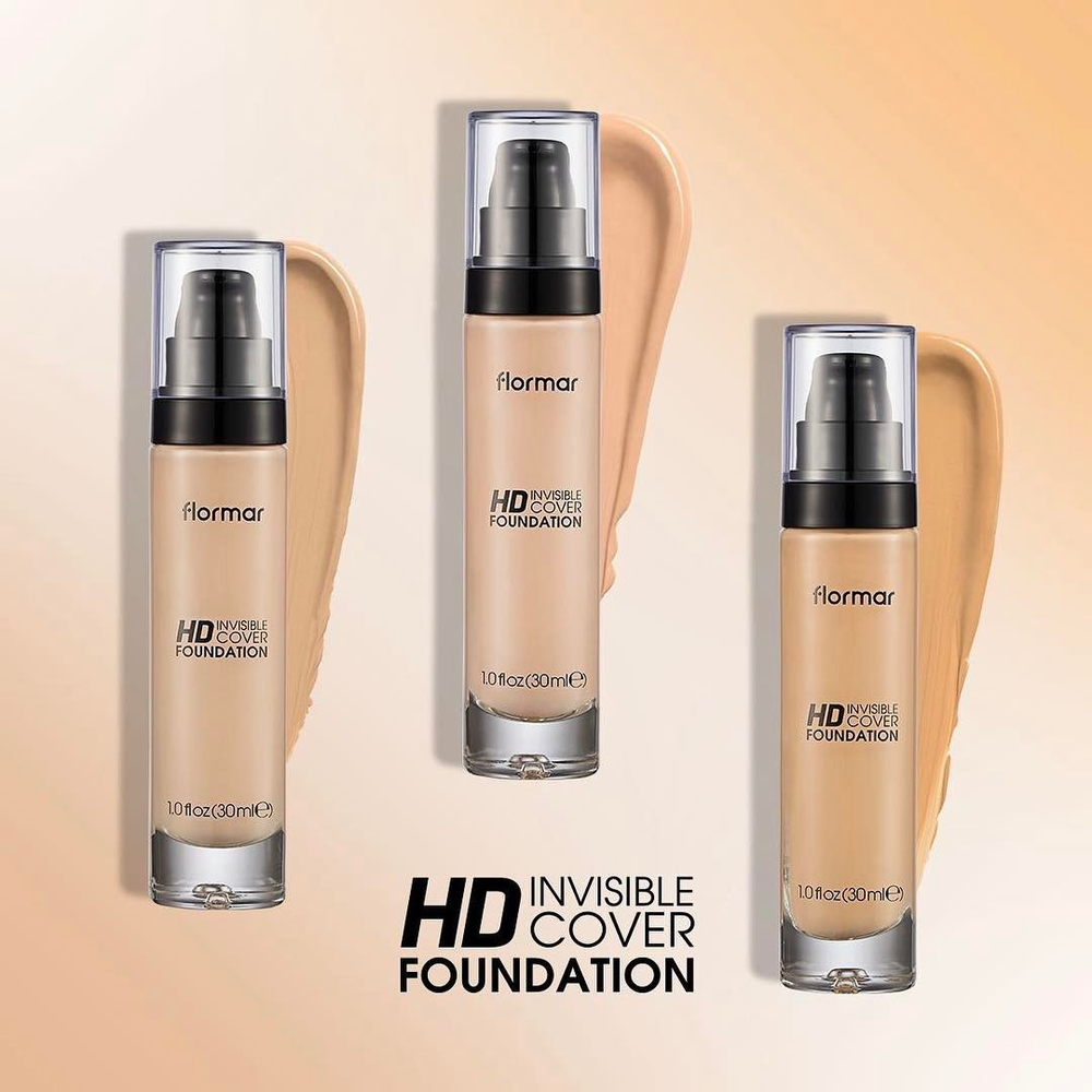 FLORMAR Тональный крем HD Invisible Cover Foundation