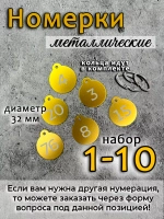 Номерки на ключи, металл