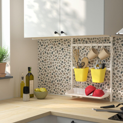 IKEA SUNNERSTA  (ИКЕА СУННЕРСТА)  -  Контейнер, светло-желтый, 12x11 см