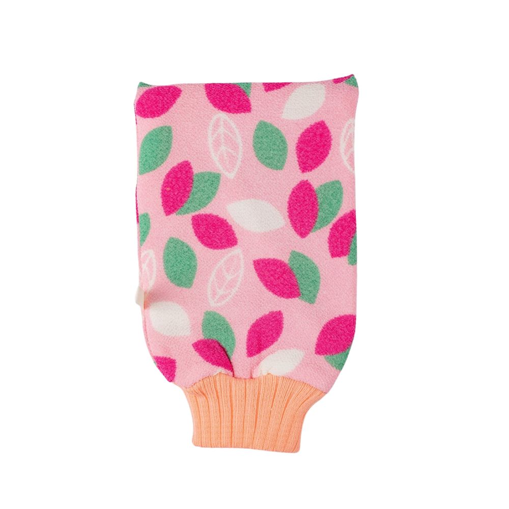 Мочалка С листочками Розовая (Hey, beauty)