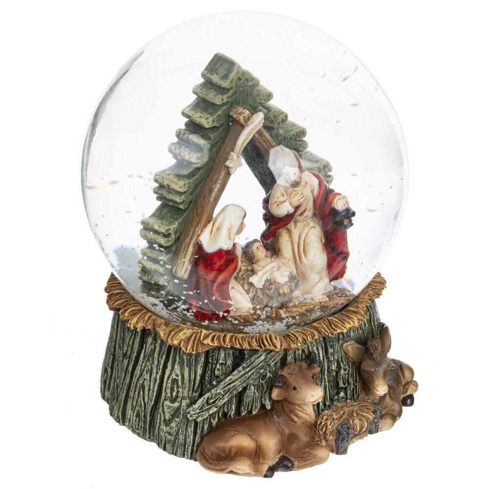 GAEM Фигурка декор в стекл шаре "Рождество", D 10 см, L10 W10 H12,5 см, 2в.(цена за один вид)
