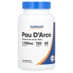 Nutricost, По д'Арко, 120 капсул (550 мг на капсулу)
