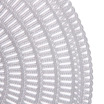 Салфетка на стол 38см «Ариадна», цвет серебро