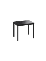 Стол кухонный Черный муар мрамор 90(130)х65х75