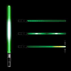Hasbro Star Wars The Black Series - Меч световой Yoda Force FX Elite F8683