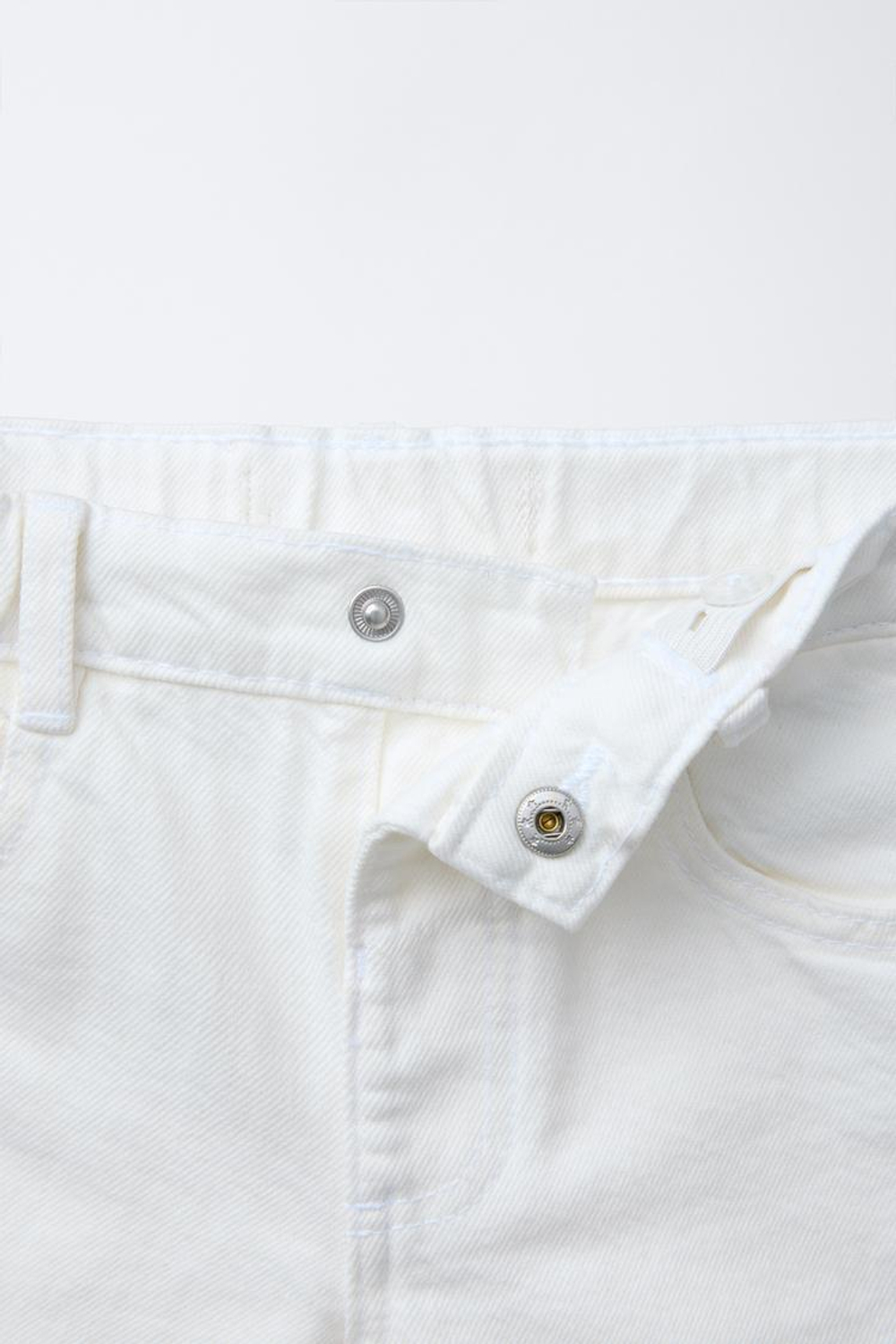 ZARA ОДНОТОННЫЕ ТВИЛОВЫЕ ШОРТЫ, ЭКРЮ