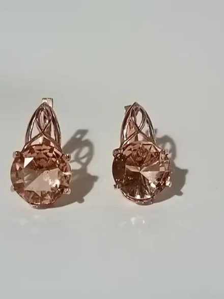 Серьги бижутерные "Брызги шампанского"