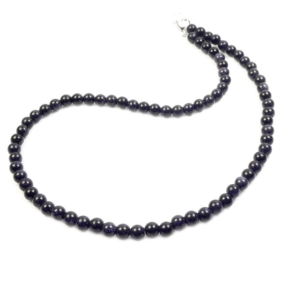 Бусы "Келли" авантюрин синий асс.