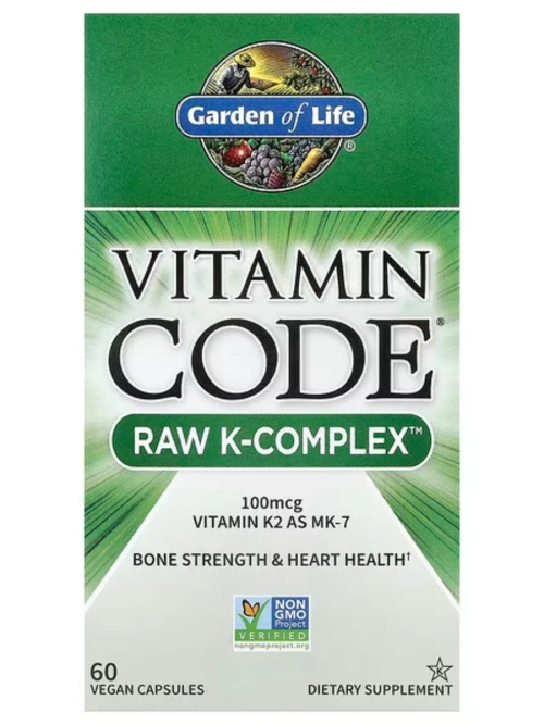 Vitamin Code Raw комплекс витаминов K 60 вег капсул
