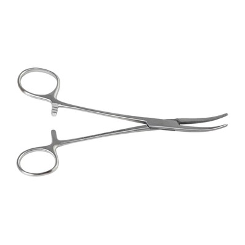 Зажим кровоостанавливающий «Москит» изогнутый 150 мм Surgicon (арт. J-17-058)