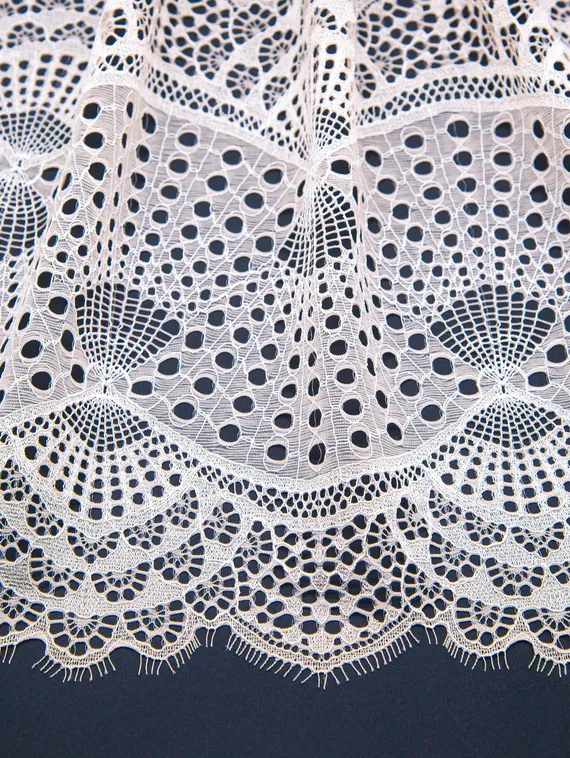 03-167 Кружево эластичное 22 см, розовый айвори