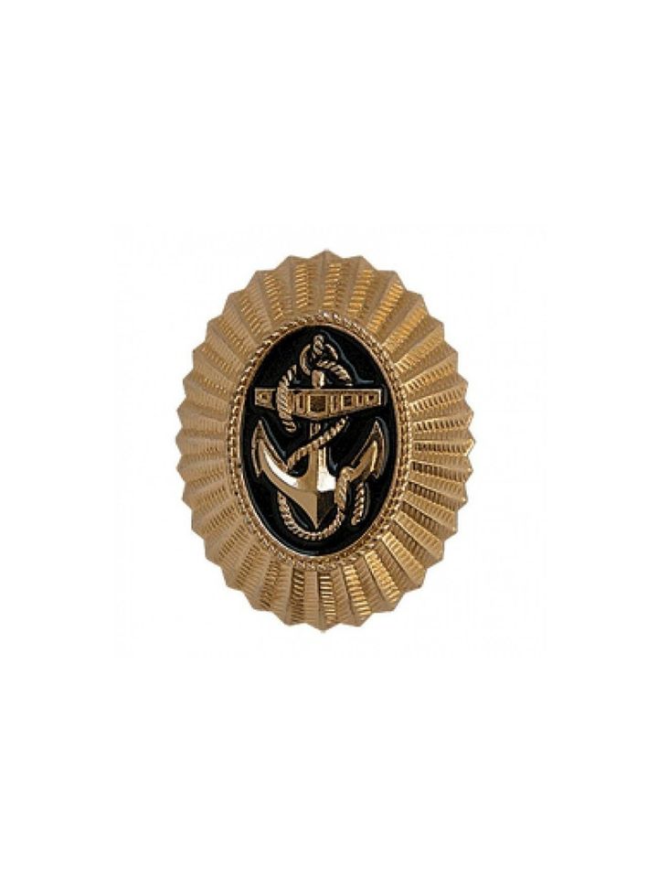 Кокарда ВМФ орех малая металл