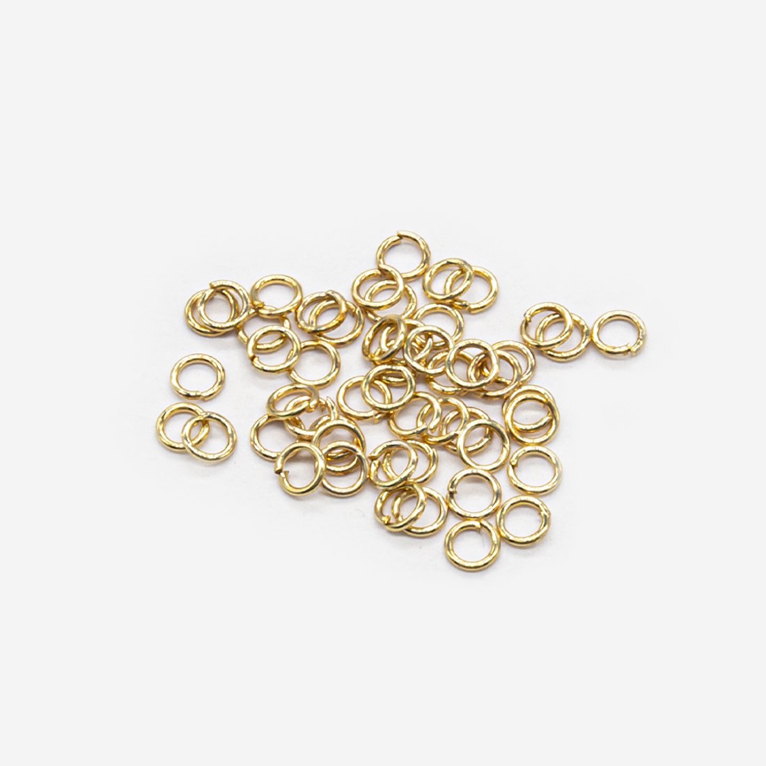 Колечки соединительные 3мм, толщина 0,7мм, позолота