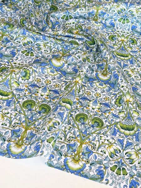 отрез 60 см , НЕБЕСНЫЙ ЛОТОС, У. МОРРИС, 100% хлопок Handmade Fabrics 2