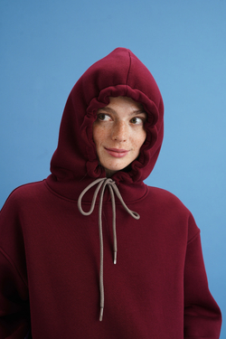 Худи классика с начесом, «Бордо»