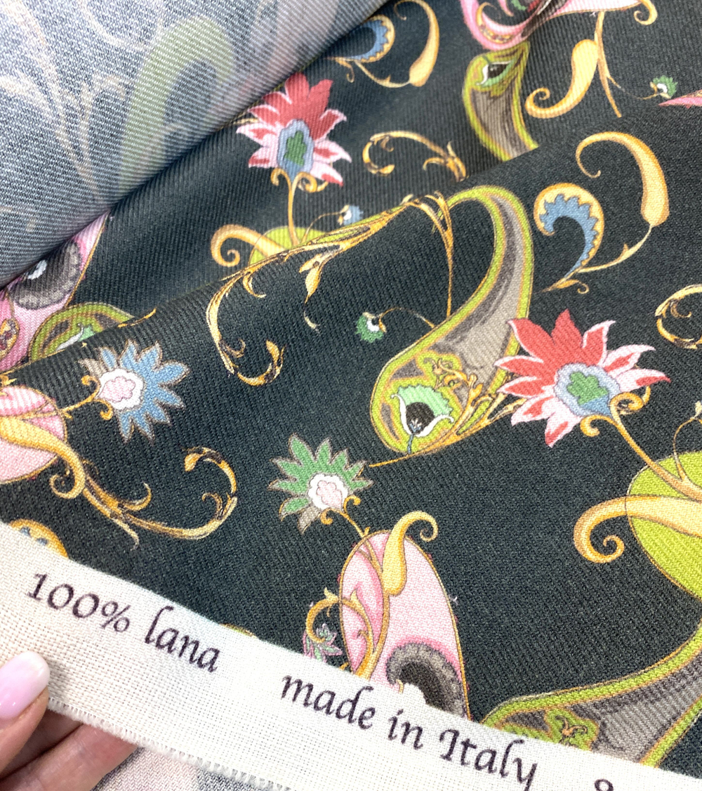 Ткань костюмная (Италия) 100% шерсть ш-150см цена за отрез 0,95 м