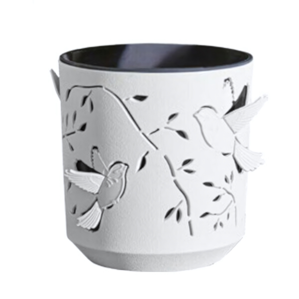 Кашпо "Колибри" (2,5л) Цв. Белый/Антрацит