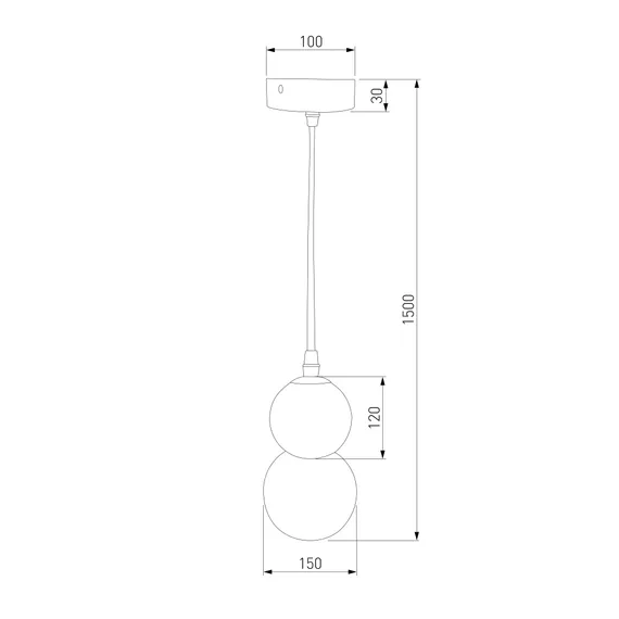 50251/1 LED/ подвесной светильник/ серый