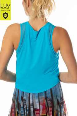 Женский топ теннисный Lucky in Love Luv Chill Out Tank Women - breeze