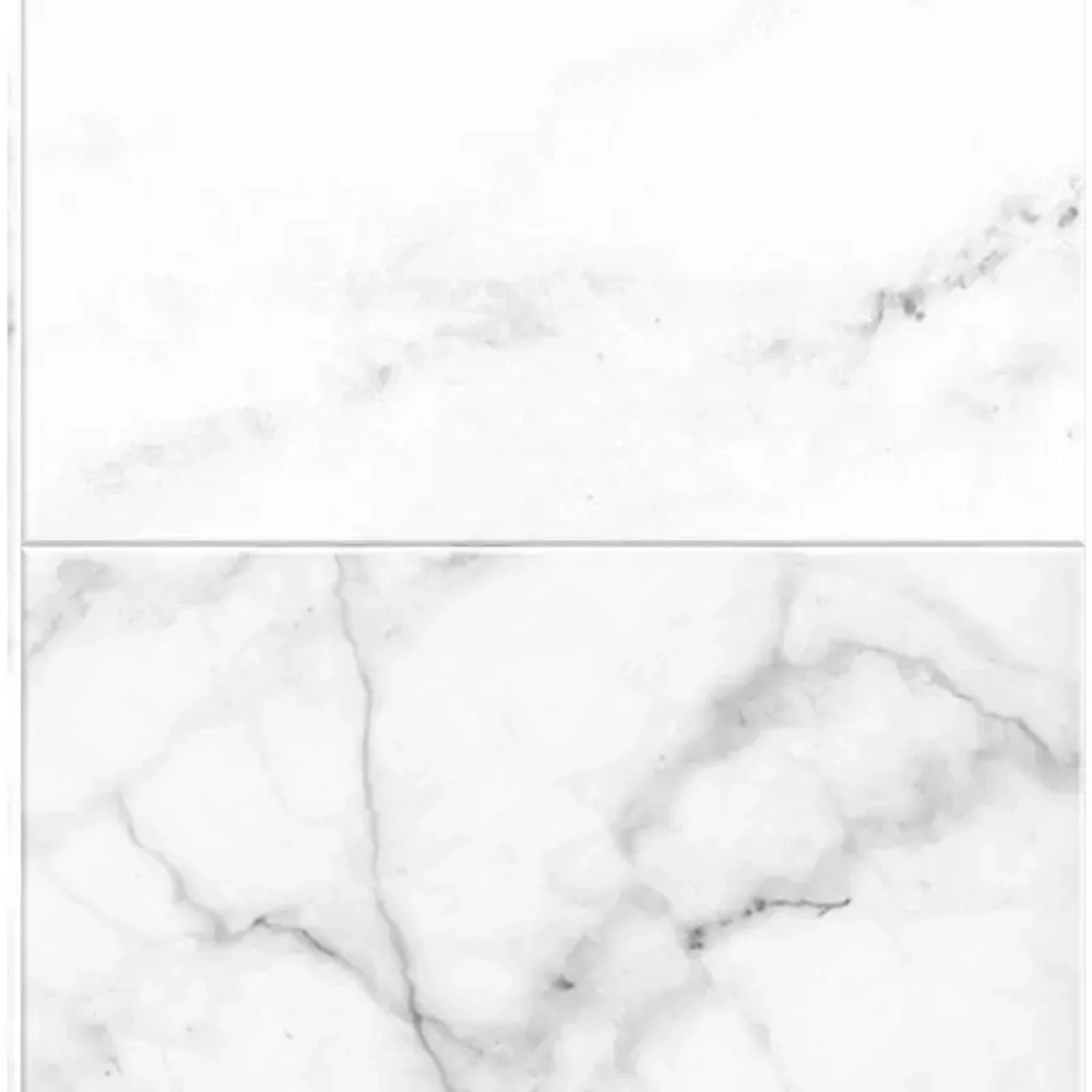 Панель ПВХ ВЕК фотопечать 3D матовая Мрамор белый декор 2700х250 мм