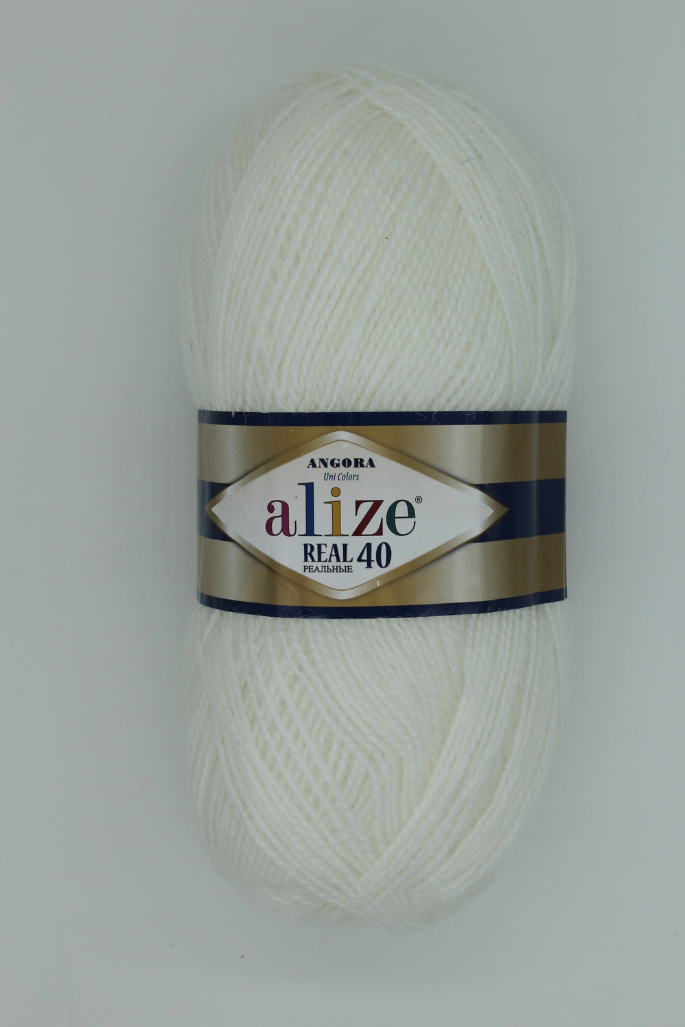 Пряжа "Angora real 40" 55 белый
