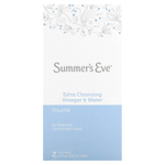 Summer's Eve, Douche, дополнительное очищение, уксус и вода, 2 шт., По 133 мл (4,5 жидк. унц.)