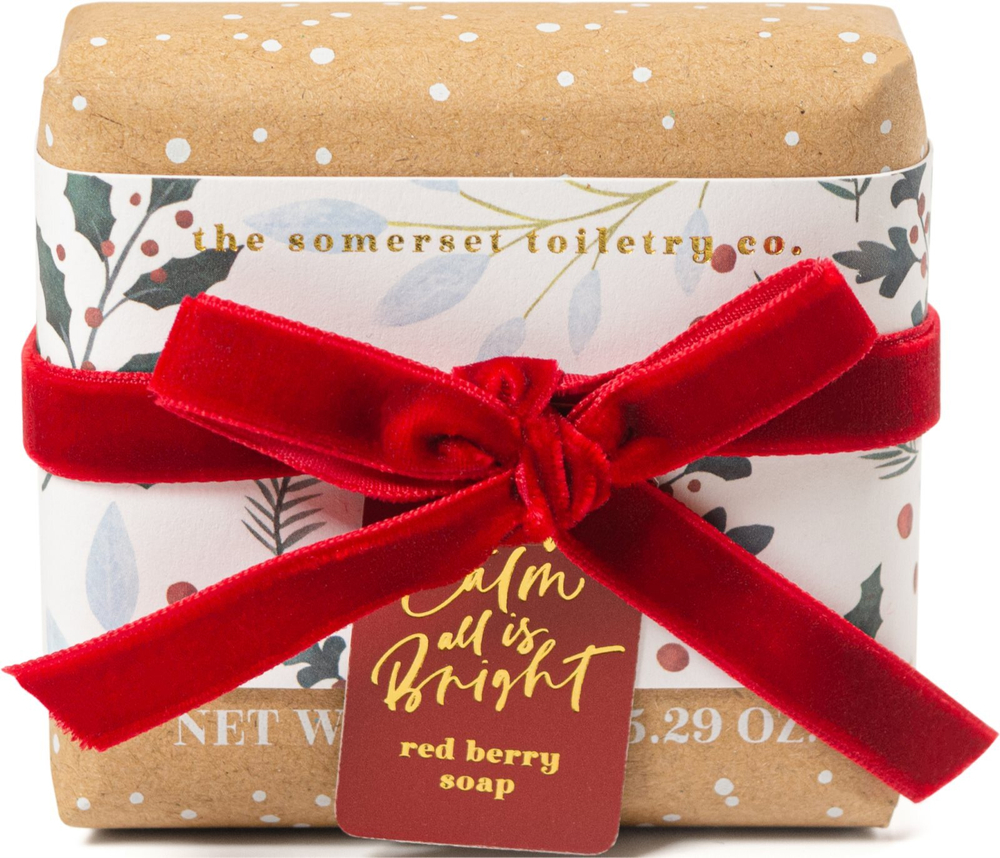The Somerset Toiletry Co. Winter Plush Soaps - кусковое мыло /  Red Berry 150  g  / GTIN 639136519027