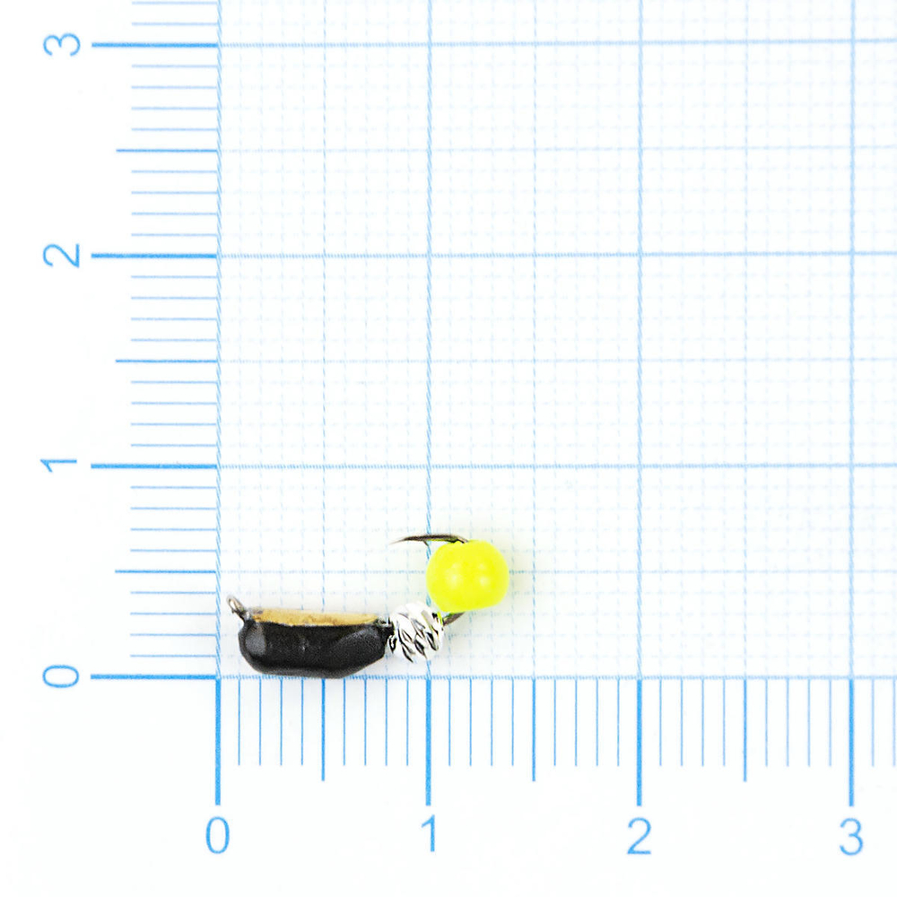 Мормышка Владимирская 613 "Гвоздик Тандем Зефир", 3мм, 1гр (10шт/уп)