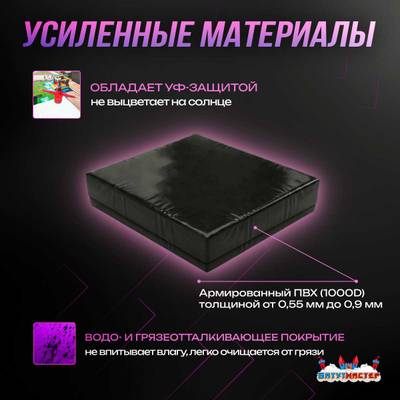 Надувная подушка «SoftLand» для приземлений и отработки трюков, 7,05×5,75×1,35 м