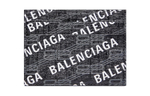 Balenciaga BB MONOGRAM SIGNATURE Canvas Card Holder Card Holder Men"s Black White