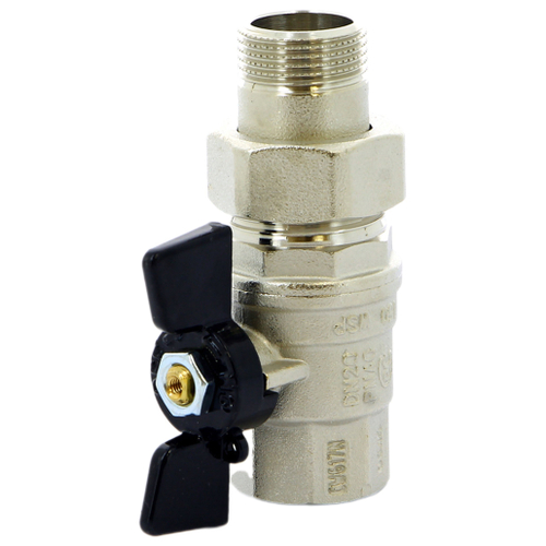 Кран BUGATTI с разъемным соединением НВ 3/4" бабочка OREGON серия 322, полный проход