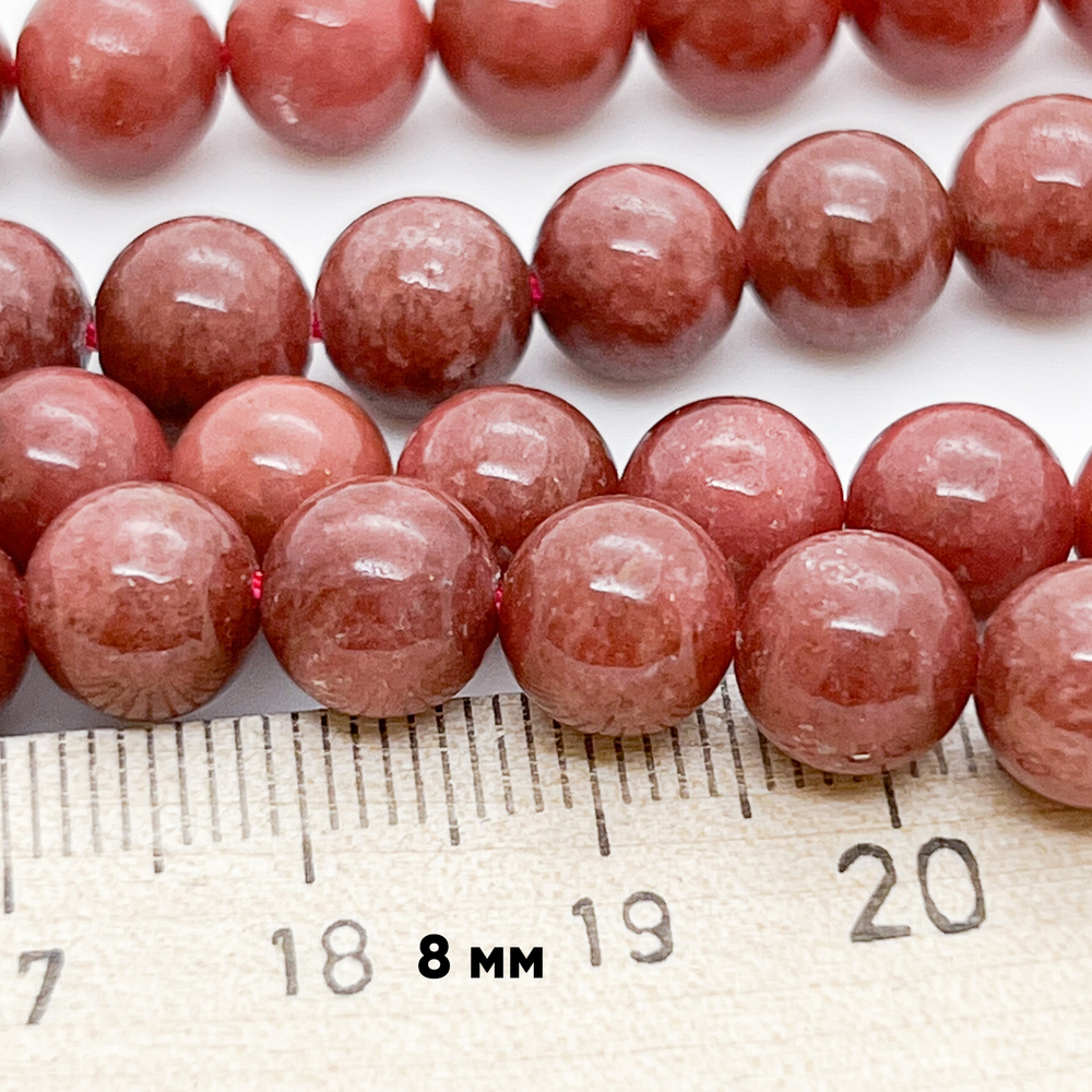 Бусины Тулит, диаметр 8,2-8,4 мм, цена за 12 шт (1/4 нити)