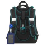 Ранец BRAUBERG PREMIUM, 2 отделения, с брелком, "Space mission", LED ЛАМПОЧКИ, 38х29х16 см, 270599