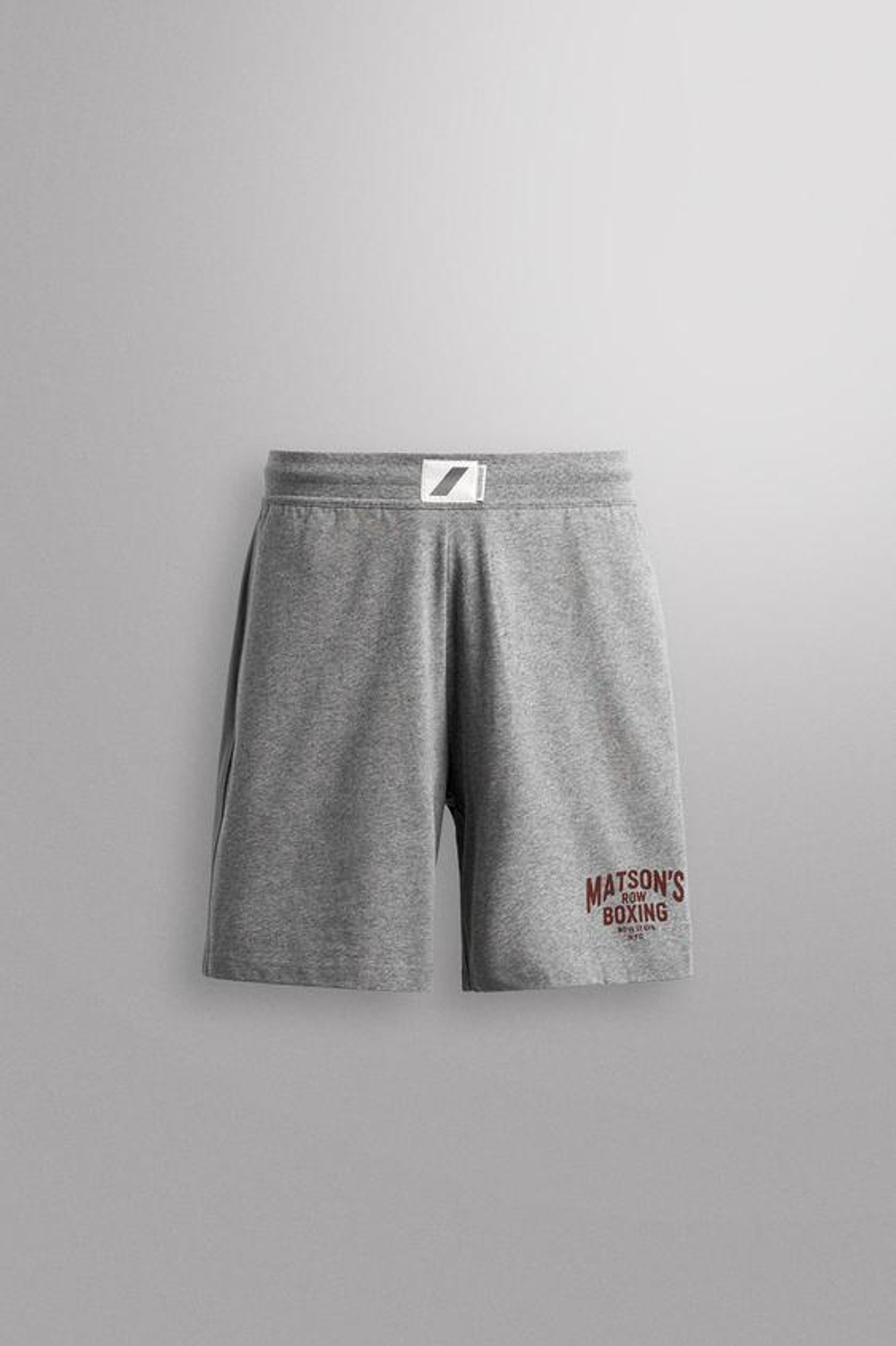 ZARA ШОРТЫ С ВЫШИВКОЙ И ЛАМПАСАМИ 9'', СЕРЫЙ МЕЛАНЖ