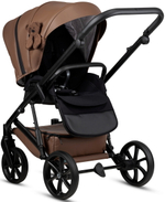 Детская коляска Tutis Viva 6 Plus Teddy 4 в 1 с автокреслом Elo Lux EduSky Black и базой 1612110 Biscuit