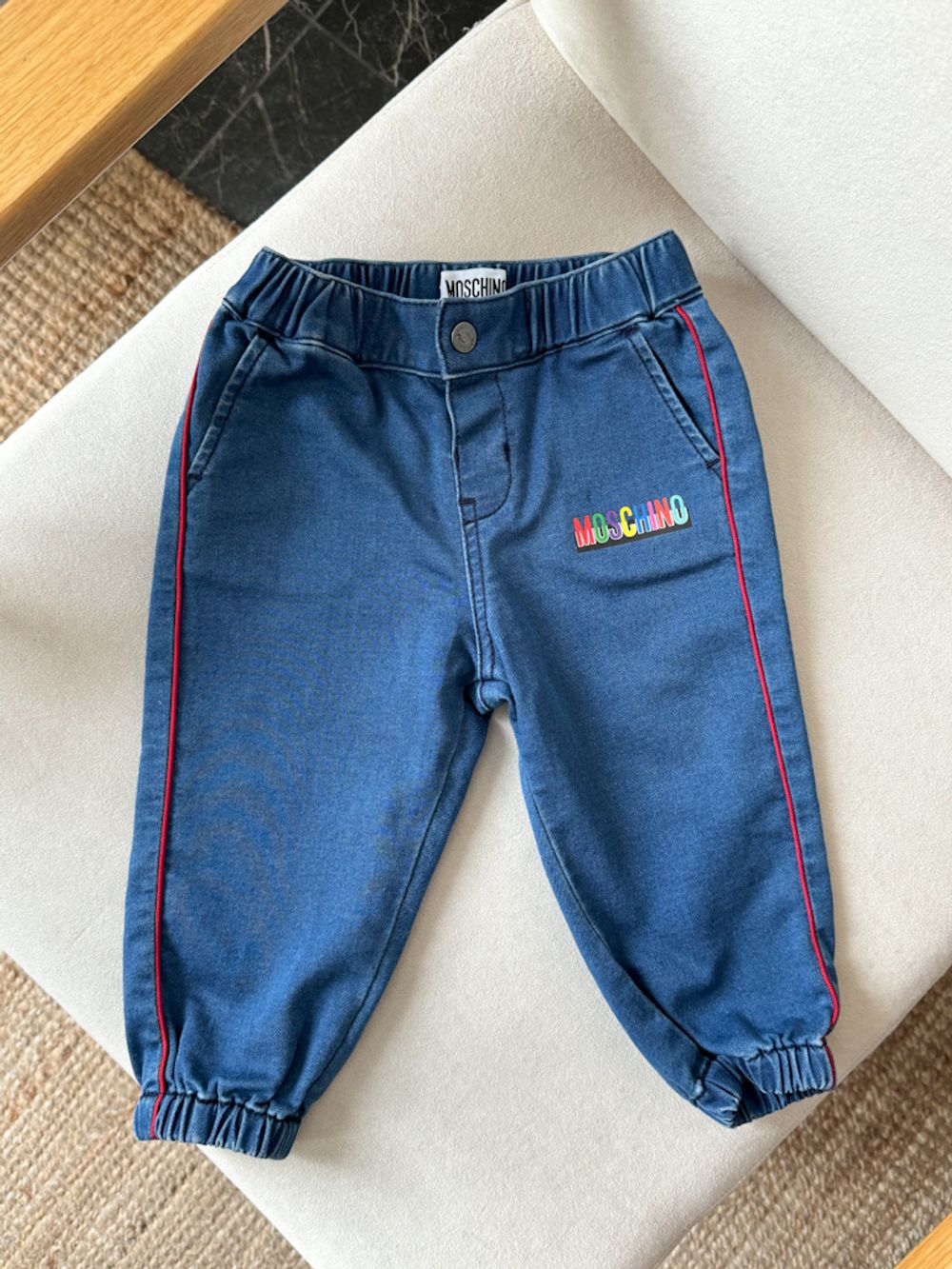 Хлопковые брюки Moschino, 74