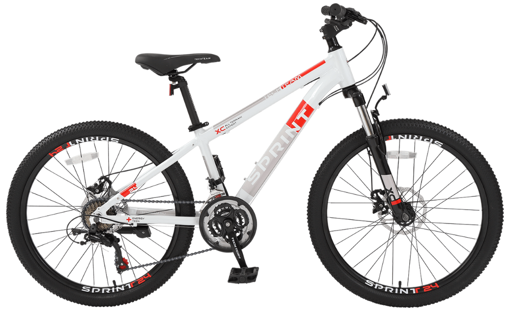 Велосипед TechTeam Sprint 24"х13" белый