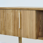 Тумба под телевизор 150 см Розенбург напольная из массива дуба 2 двери 1 ящик