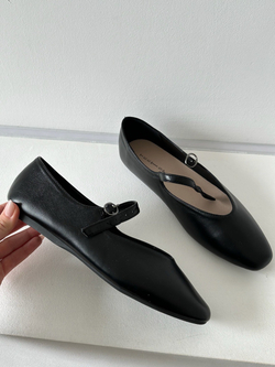 Балетки из натуральной кожи