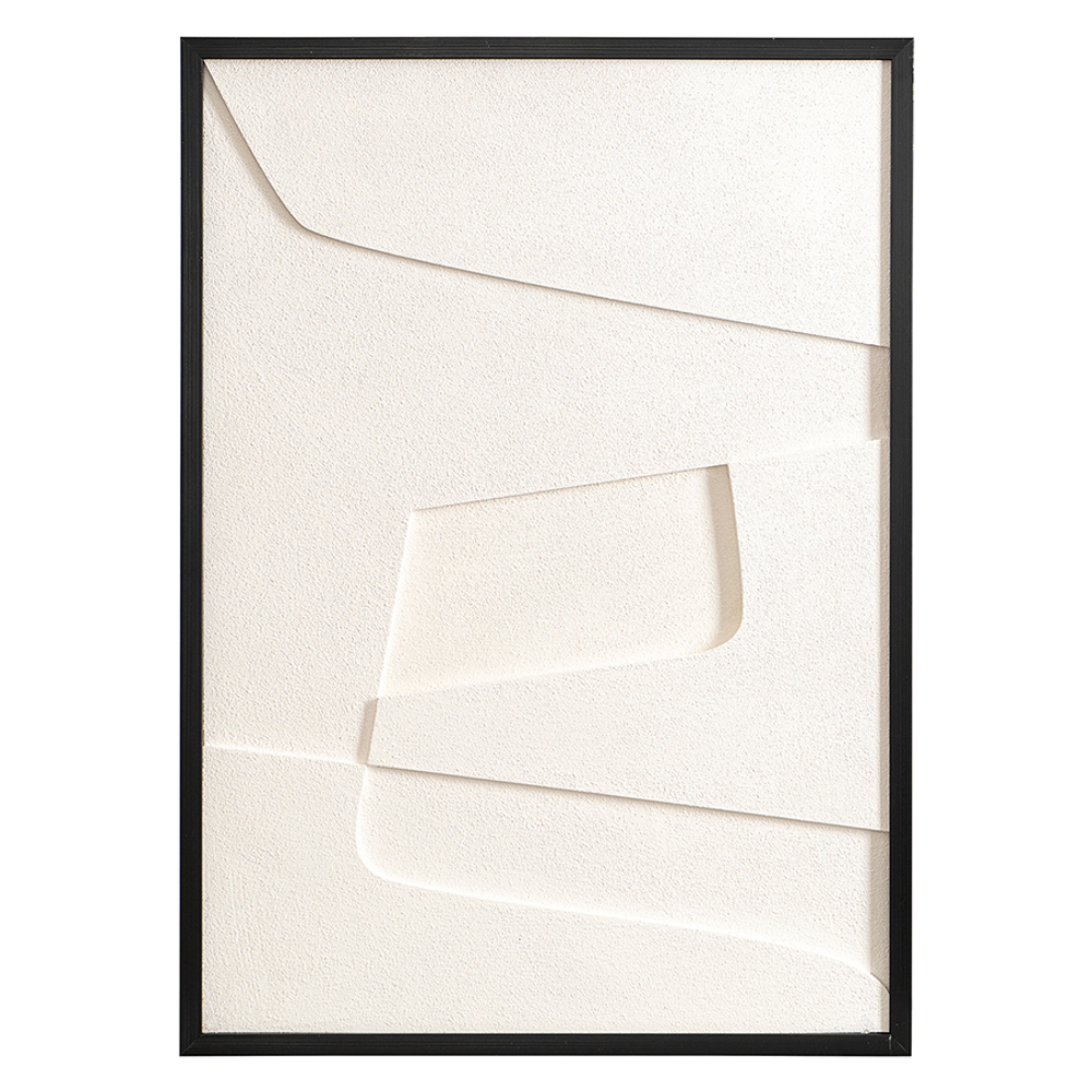 Панно декоративное с эффектом 3d minimalism, с черной рамой, 50х70 см