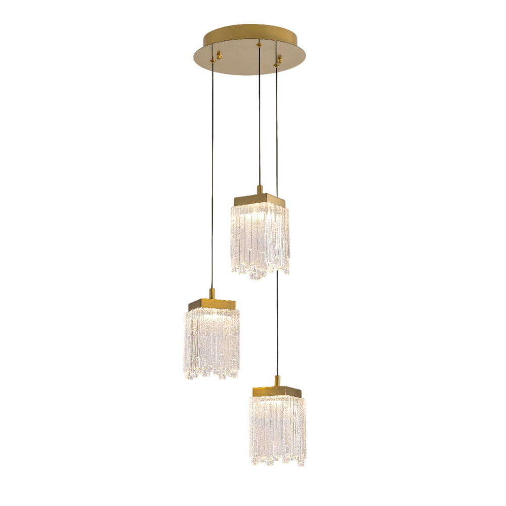 Подвесной светильник MD25020403-3A2 Satin gold, LED/16.4W, 3000K dimmable
