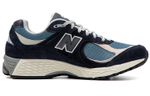 New Balance NB 2002R trend retro anti-fur fabric non-slip wear-resistant breathable lightweight low-cut casual running shoes for men and women the same style deep sea army blue