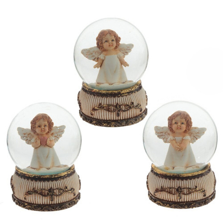 812424 Ангел в стекл. шаре 6,5*6,5*9см