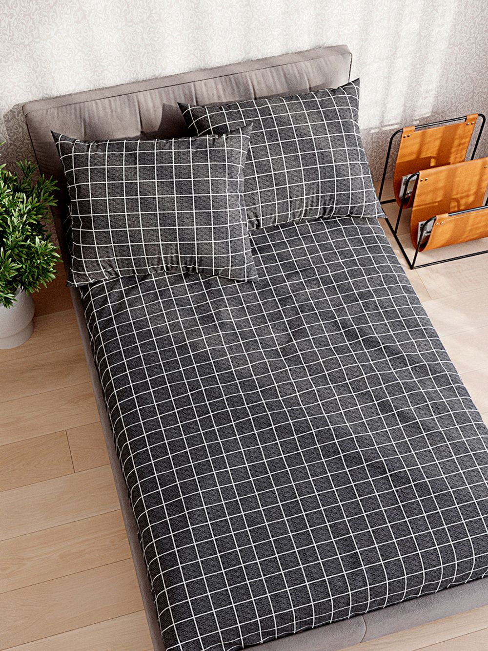 Простынь полисатин Simple House "Brugg" 240x215 см