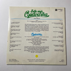 Винтажная виниловая пластинка LP Budvarka Solo Ma Budvarka (Чехословакия 1979)