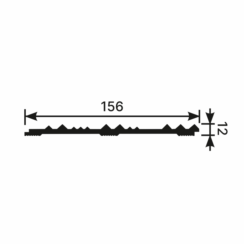 Cosca Decor. Панель RP005, 156х12x2800мм, Экополимер