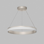 Подвесной светильник RING, ?600 мм, LED, 38Вт, 3000К, алюминий+акрил, сатин. никель
