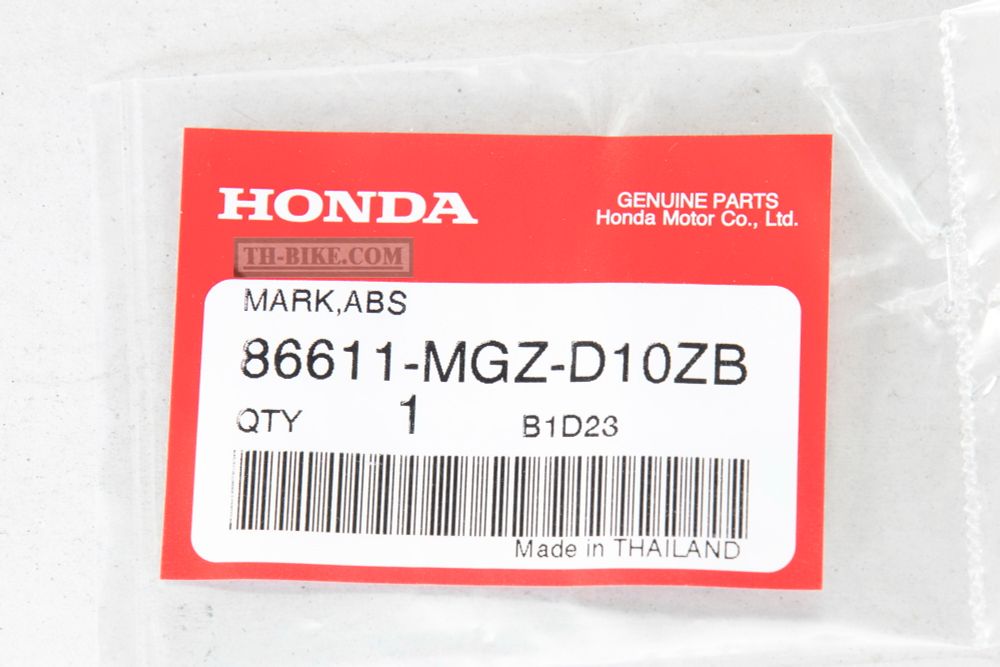 86611-MGZ-D10ZB. MARK, ABS *TYPE2*